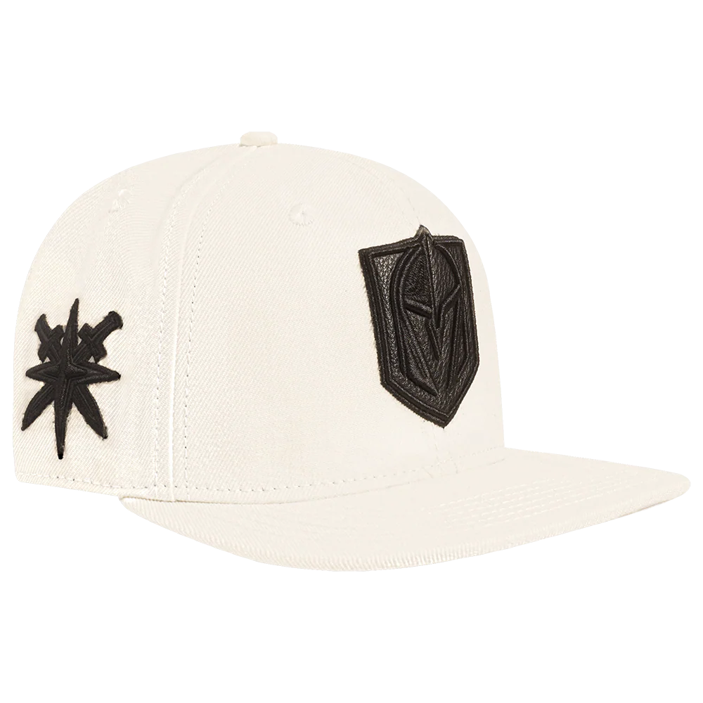 NHL VEGAS GOLDEN KNIGHTS TRIPLE TONAL WOOL SNAPBACK HAT (EGGSHELL) - Image 5
