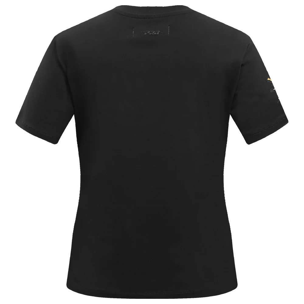 NHL VEGAS GOLDEN KNIGHTS CLASSIC SHORT SLEEVE WOMEN'S SINGLE JERSEY SLIM FIT TEE (BLACK) - Image 3