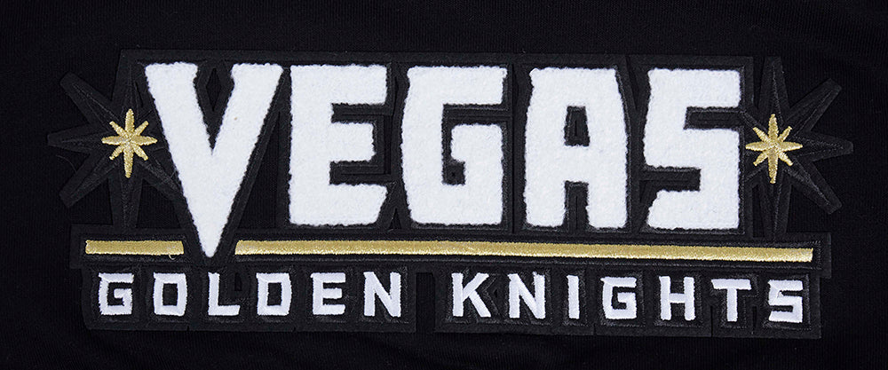 NHL VEGAS GOLDEN KNIGHTS CLASSIC WOMEN'S FLEECE CROPPED PULLOVER HOODIE (BLACK) - Image 6