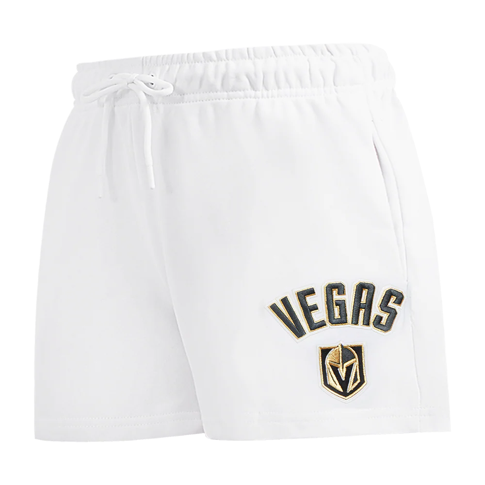 NHL VEGAS GOLDEN KNIGHTS CLASSIC WOMEN'S FLEECE SHORT (WHITE)