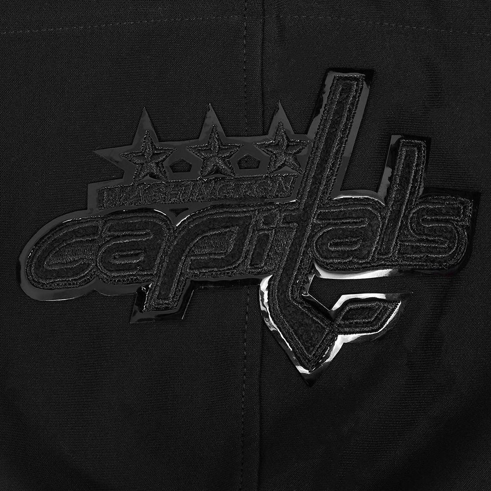 NHL WASHINGTON CAPITALS CLASSIC TRIPLE BLACK MEN'S MEN'S DK PO HOODIE (TRIPLE BLACK) - Image 5