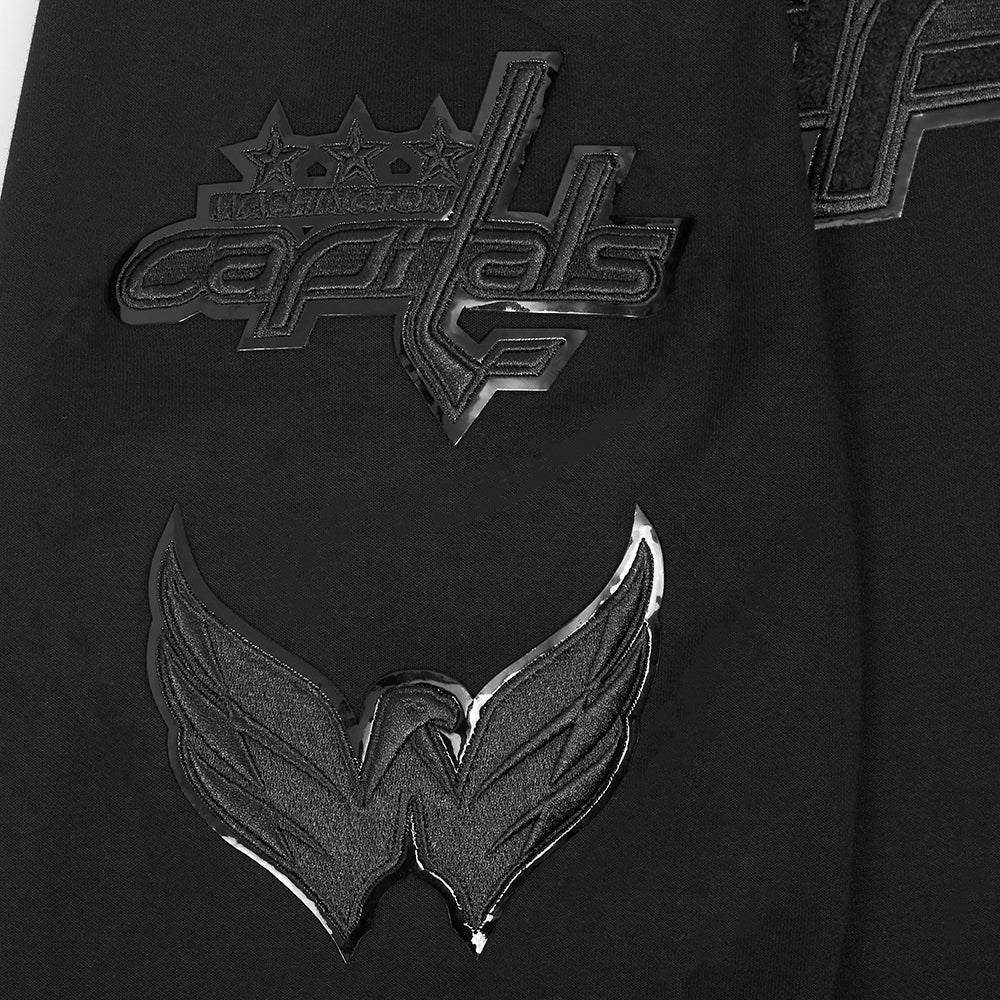 NHL WASHINGTON CAPITALS CLASSIC TRIPLE BLACK MEN'S MEN'S DK PO HOODIE (TRIPLE BLACK) - Image 6