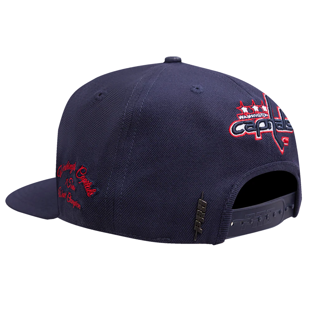 NHL WASHINGTON CAPITALS HYBRID WOOL SNAPBACK HAT (MIDNIGHT NAVY) - Image 4