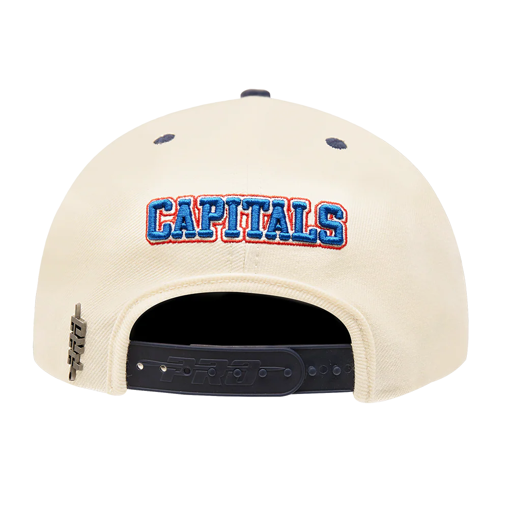 NHL WASHINGTON CAPITALS RETRO CLASSIC UNISEX PRIMARY LOGO WOOL SNAPBACK (EGGSHELL) - Image 5