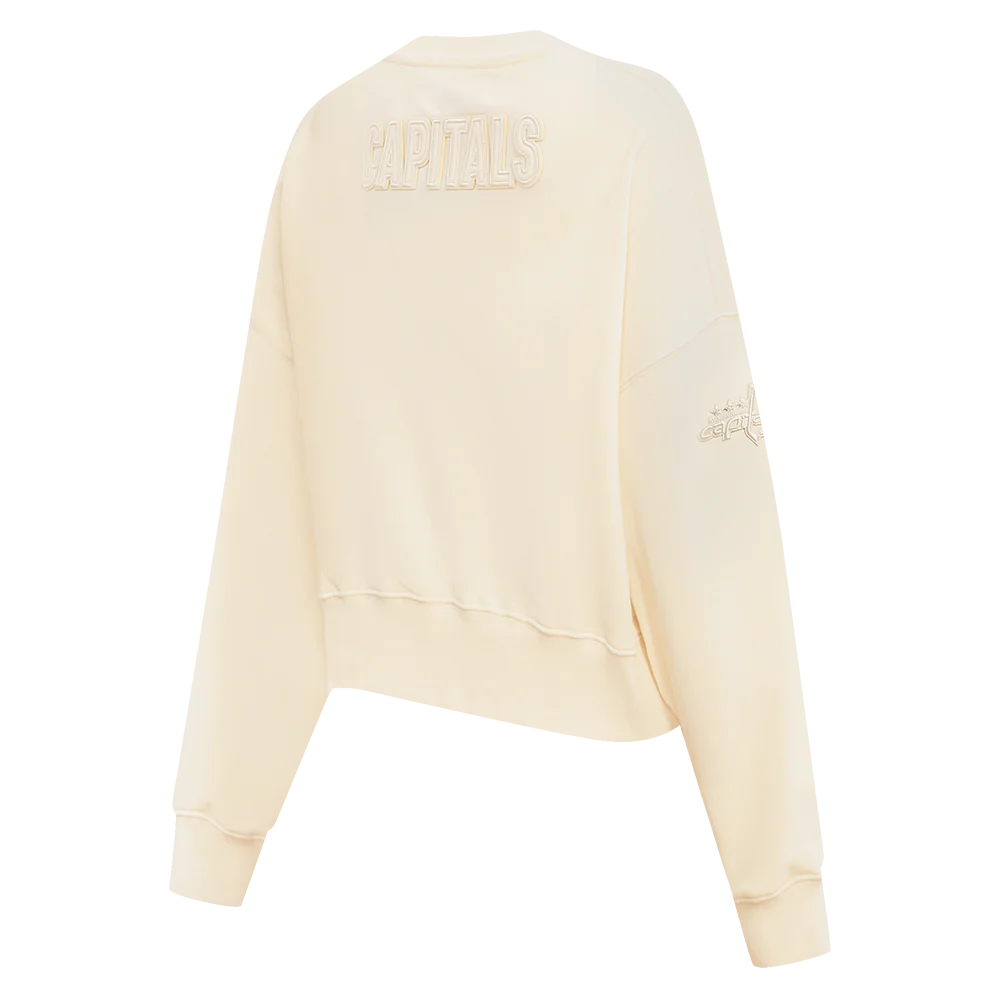 NHL WASHINGTON CAPITALS NEUTRAL WOMEN'S CREWNECK (EGGSHELL) - Image 3