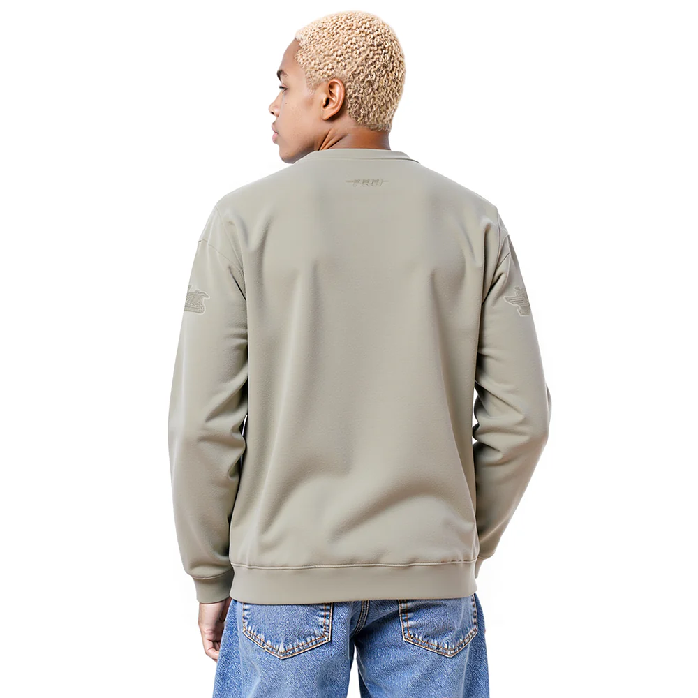 NHL WINNIPEG JETS NEUTRAL MEN'S DROP SHOULDER FLC CREWNECK (TAUPE) - Image 2