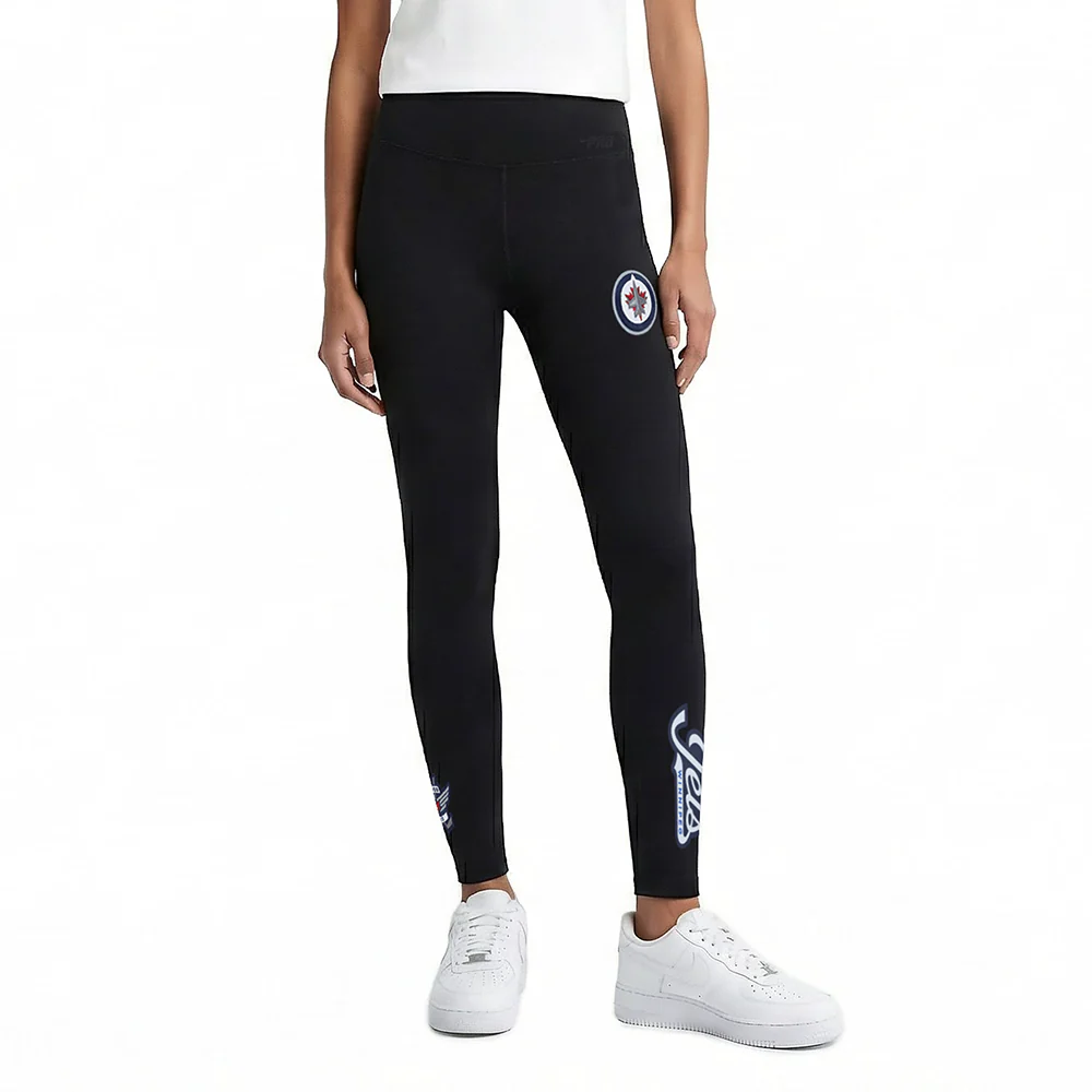 NHL WINNIPEG JETS CLASSIC WOMEN'S HW JERSEY LEGGING (BLACK)