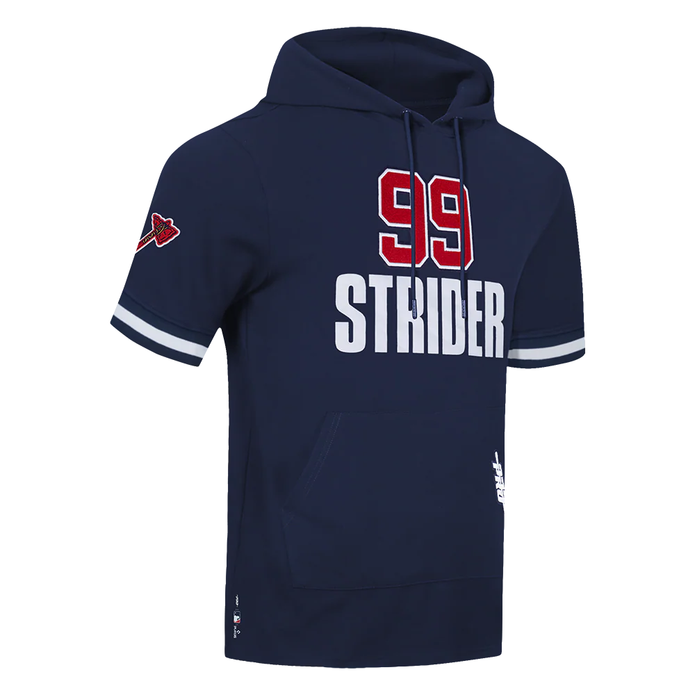 MLB ATLANTA BRAVES SPENCER STRIDER #99 CLASSIC PLAYER NAME AND NUMBER MEN'S TOP (MIDNIGHT NAVY) - Image 4