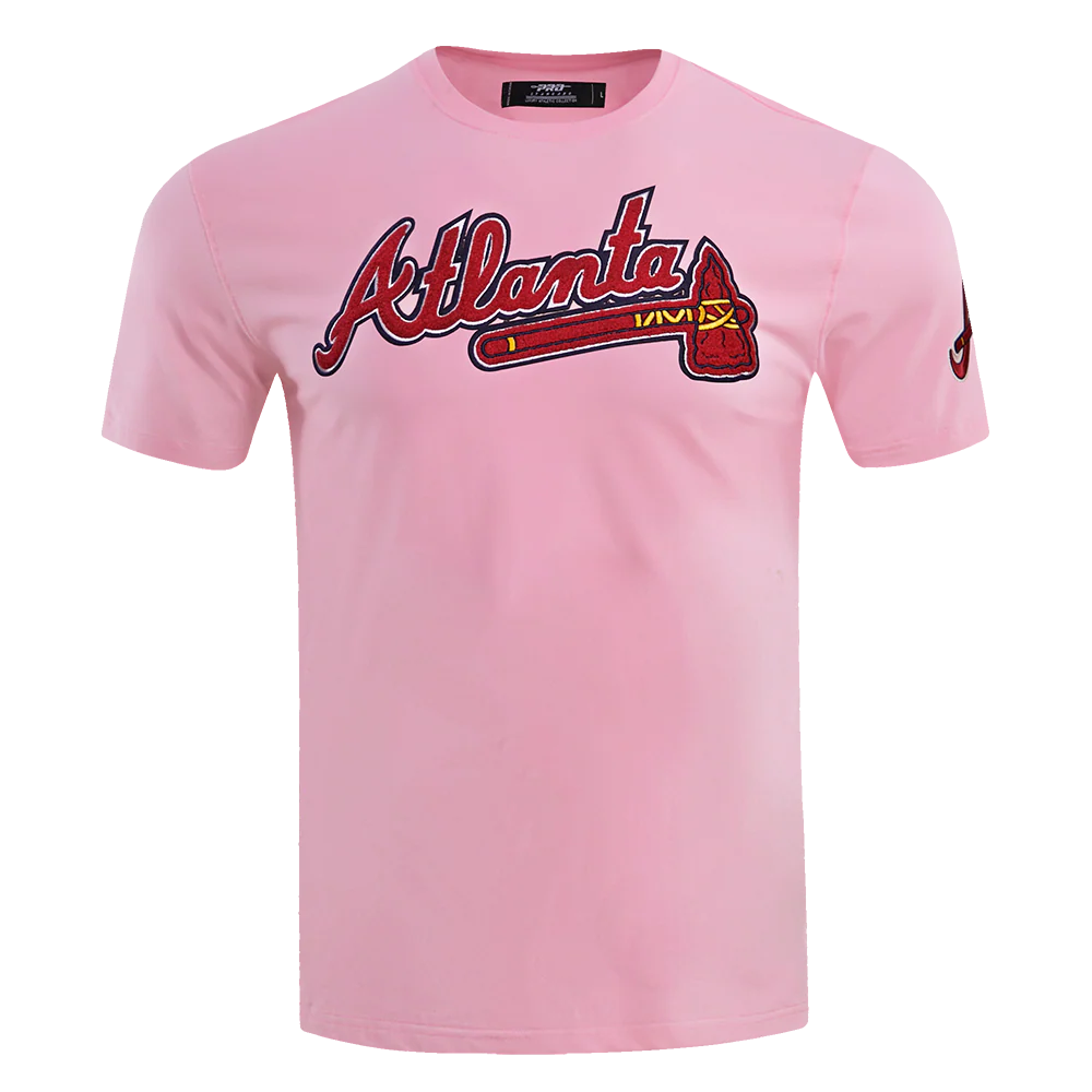 MLB ATLANTA BRAVES LOGO PRO TEAM MEN'S TOP (PINK)