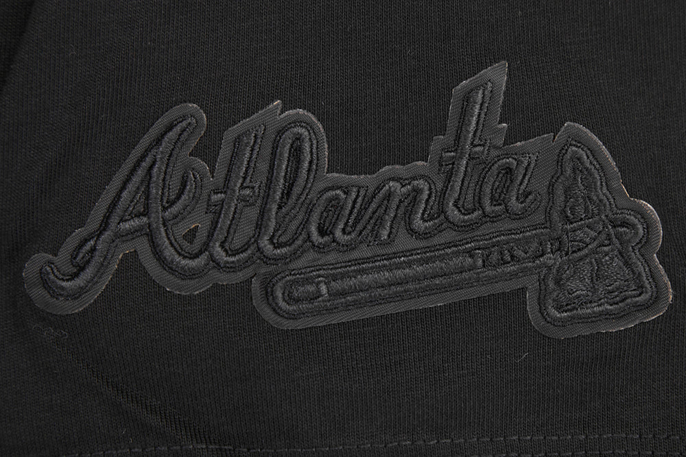 MLB ATLANTA BRAVES NEUTRAL DROP SHOULDER MEN'S TOP (BLACK) - Image 5