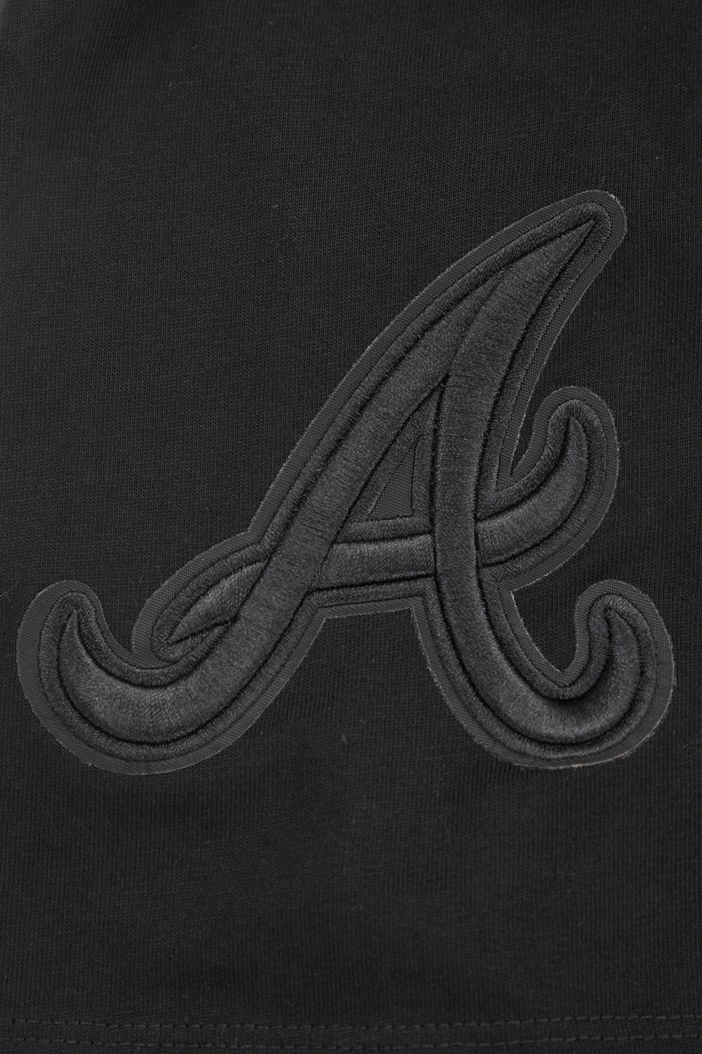 MLB ATLANTA BRAVES NEUTRAL DROP SHOULDER MEN'S TOP (BLACK) - Image 7