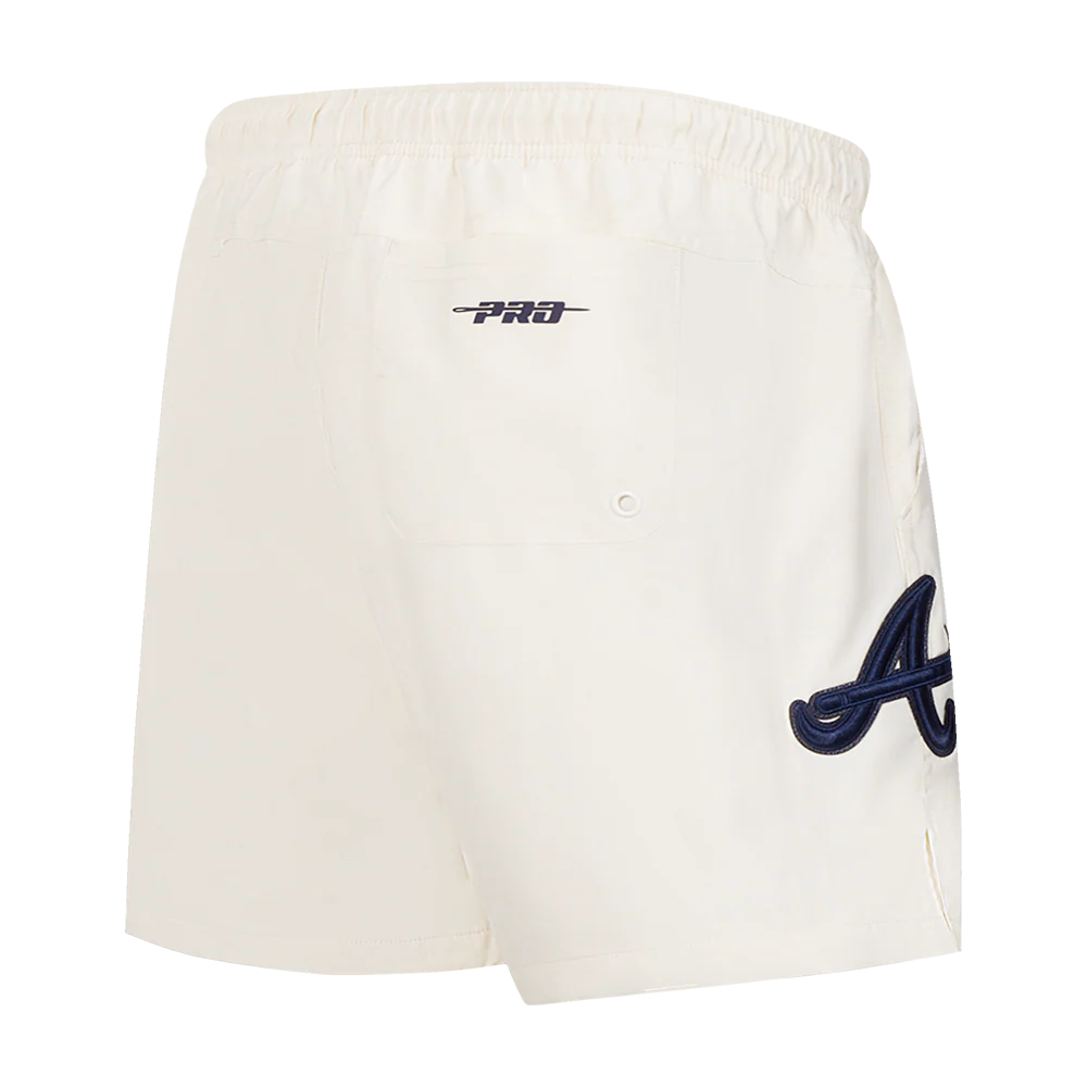 MLB ATLANTA BRAVES TRIPLE TONAL WOVEN MEN'S SHORT (EGGSHELL) - Image 4