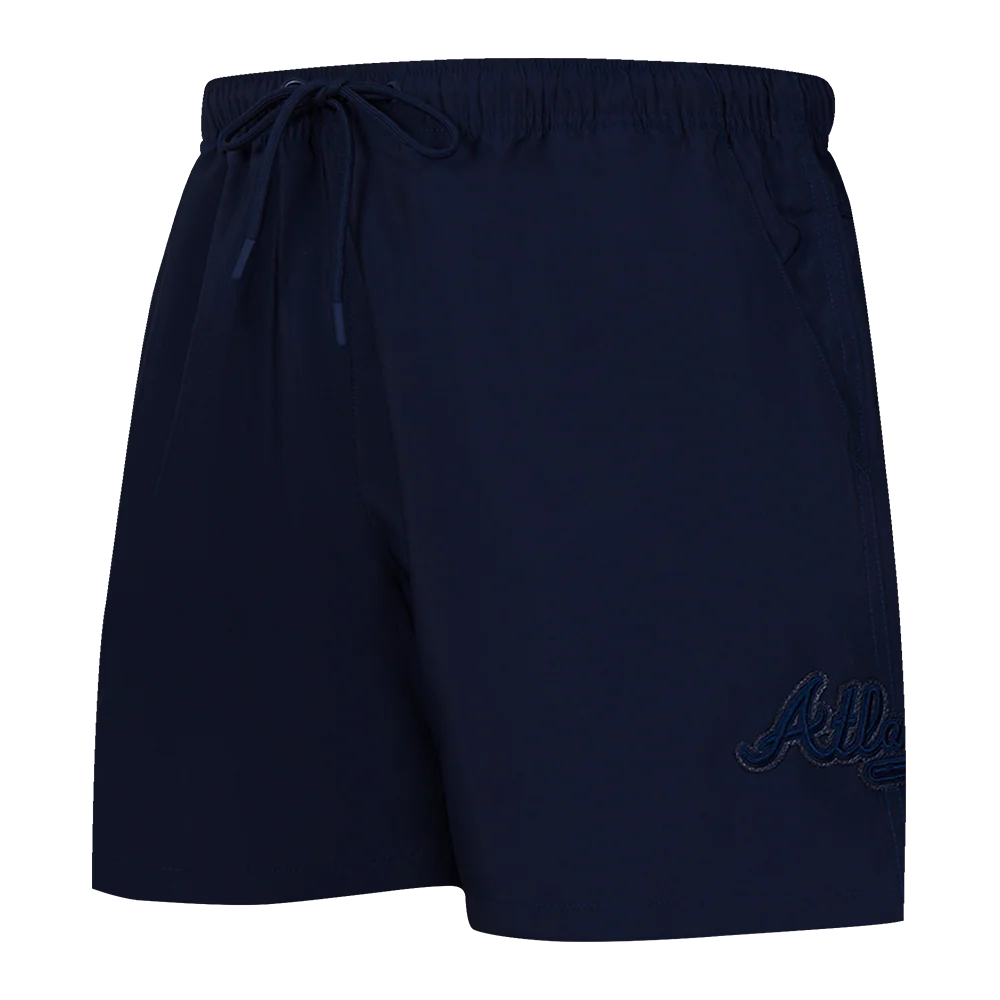 MLB ATLANTA BRAVES TRIPLE TONAL WOVEN MEN'S SHORT (MIDNIGHT NAVY)