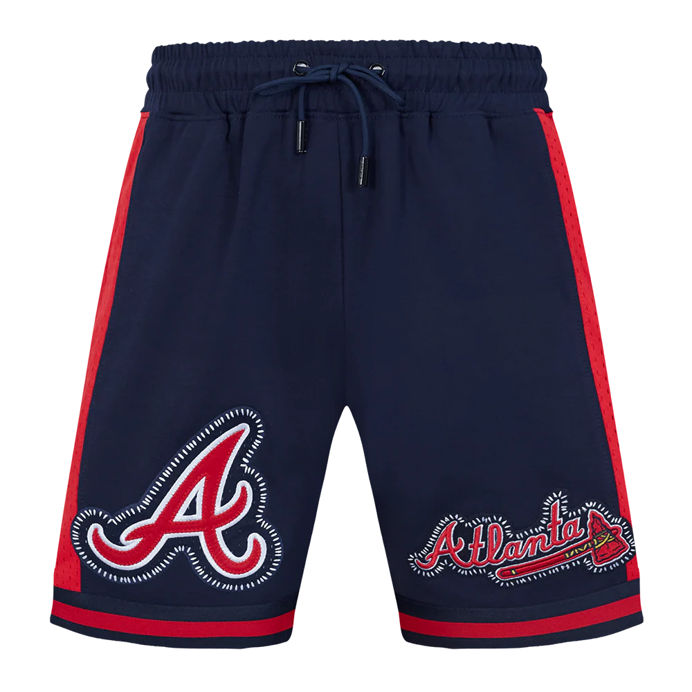MLB ATLANTA BRAVES DIY PICK STITCH MEN'S DOUBLE KNIT 2.0 SHORT (MIDNIGHT NAVY/RED/MIDNIGHT NAVY) - Image 5