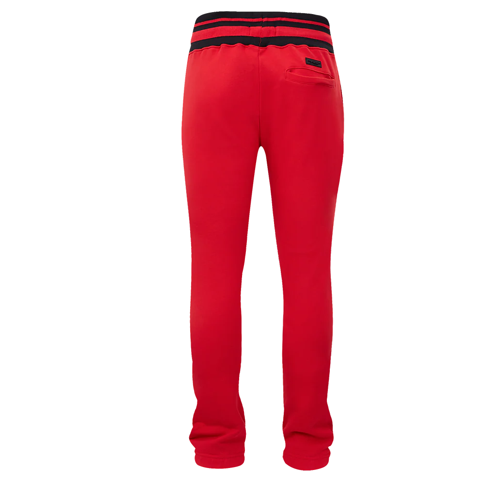 MLB ATLANTA BRAVES SCRIPT TAIL MEN'S RIB FLEECE SWEATPANT (RED/MIDNIGHT NAVY/RED) - Image 3