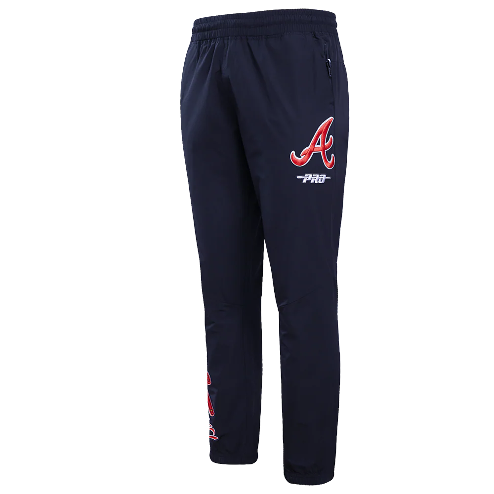 MLB ATLANTA BRAVES CLASSIC WIND SUIT MEN'S WOVEN PANT (MIDNIGHT NAVY)