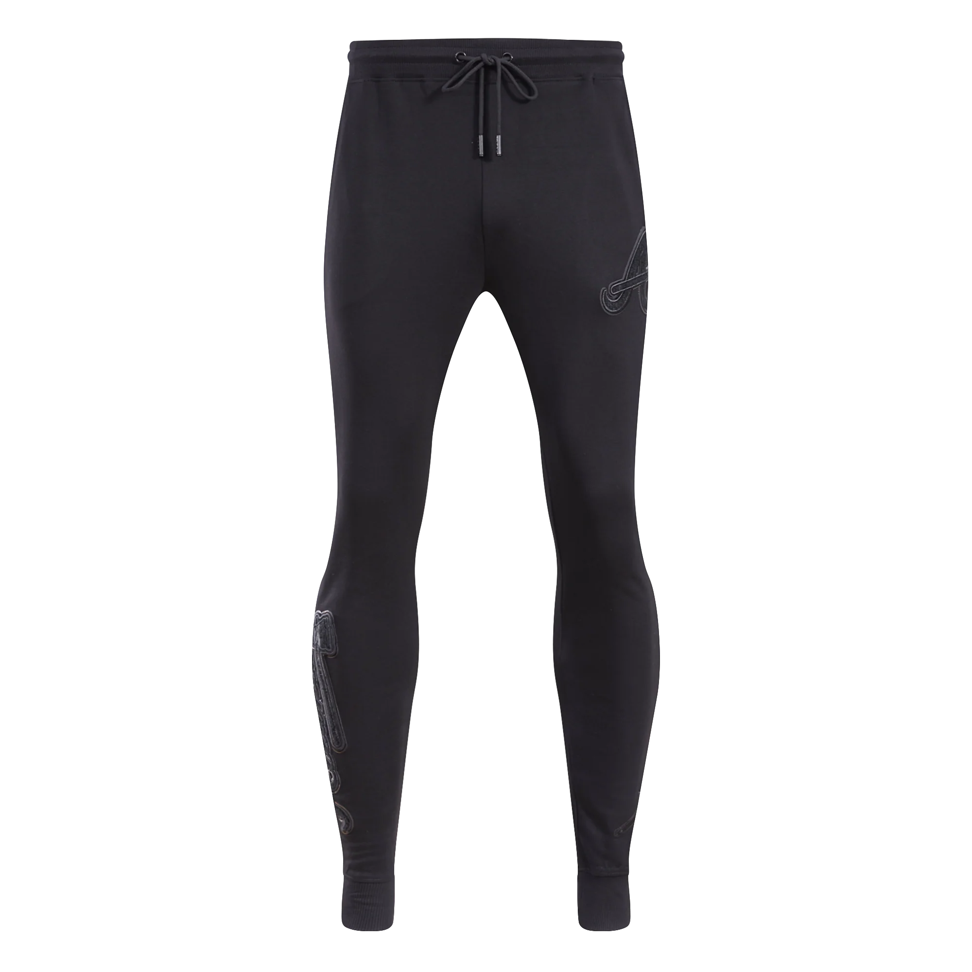 MLB ATLANTA BRAVES TRIPLE BLACK LOGO MEN'S JOGGER (BLACK)