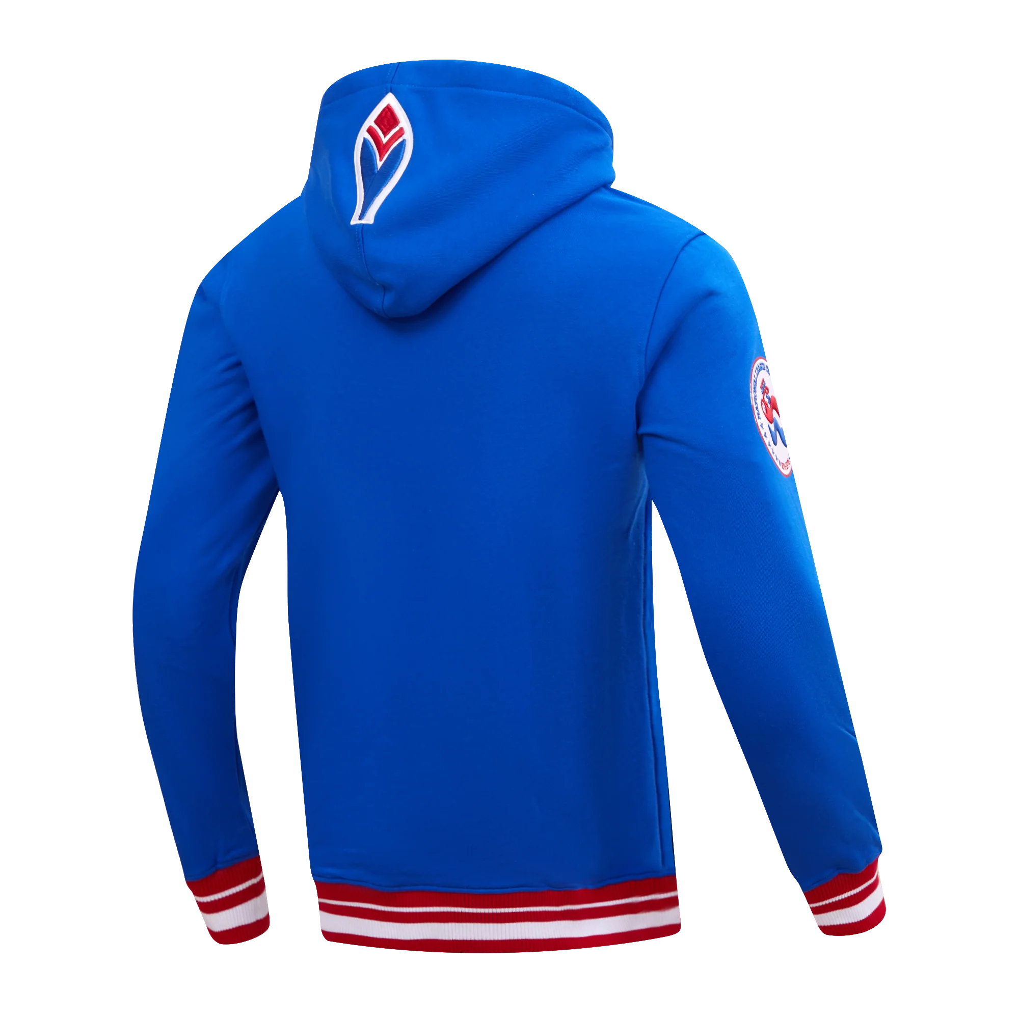 MLB ATLANTA BRAVES RETRO CLASSIC MEN'S PULLOVER HOODIE (ROYAL/RED) - Image 7