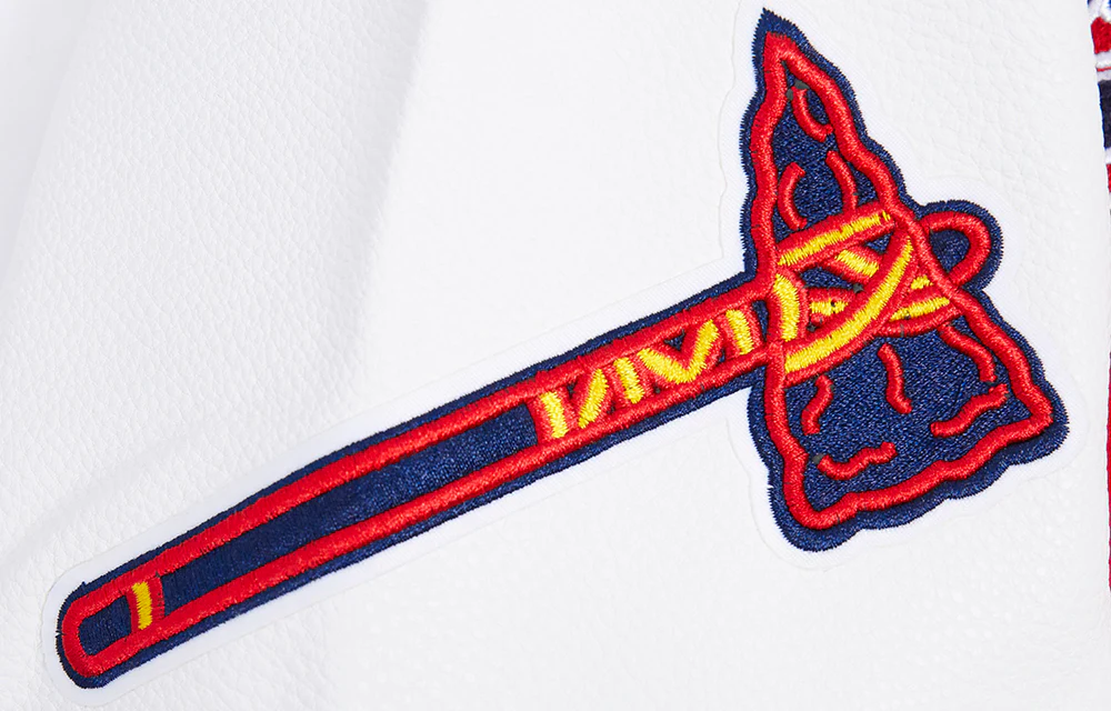 MLB ATLANTA BRAVES SCRIPT TAIL MEN'S RIB WOOL VARSITY (RED/WHITE/MIDNIGHT NAVY) - Image 6