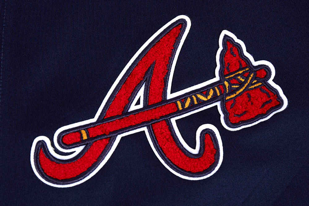 MLB ATLANTA BRAVES CLASSIC MEN'S TRACK JACKET (MIDNIGHT NAVY) - Image 5