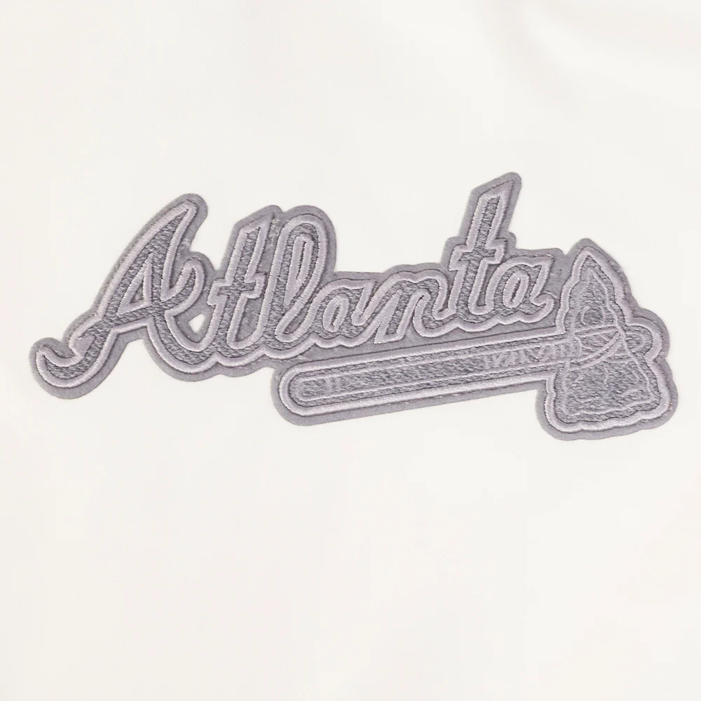 MLB ATLANTA BRAVES REVERSE FRENCH TERRY WOMEN'S SINGLE JERSEY BOXY TOP (EGGSHELL) - Image 11