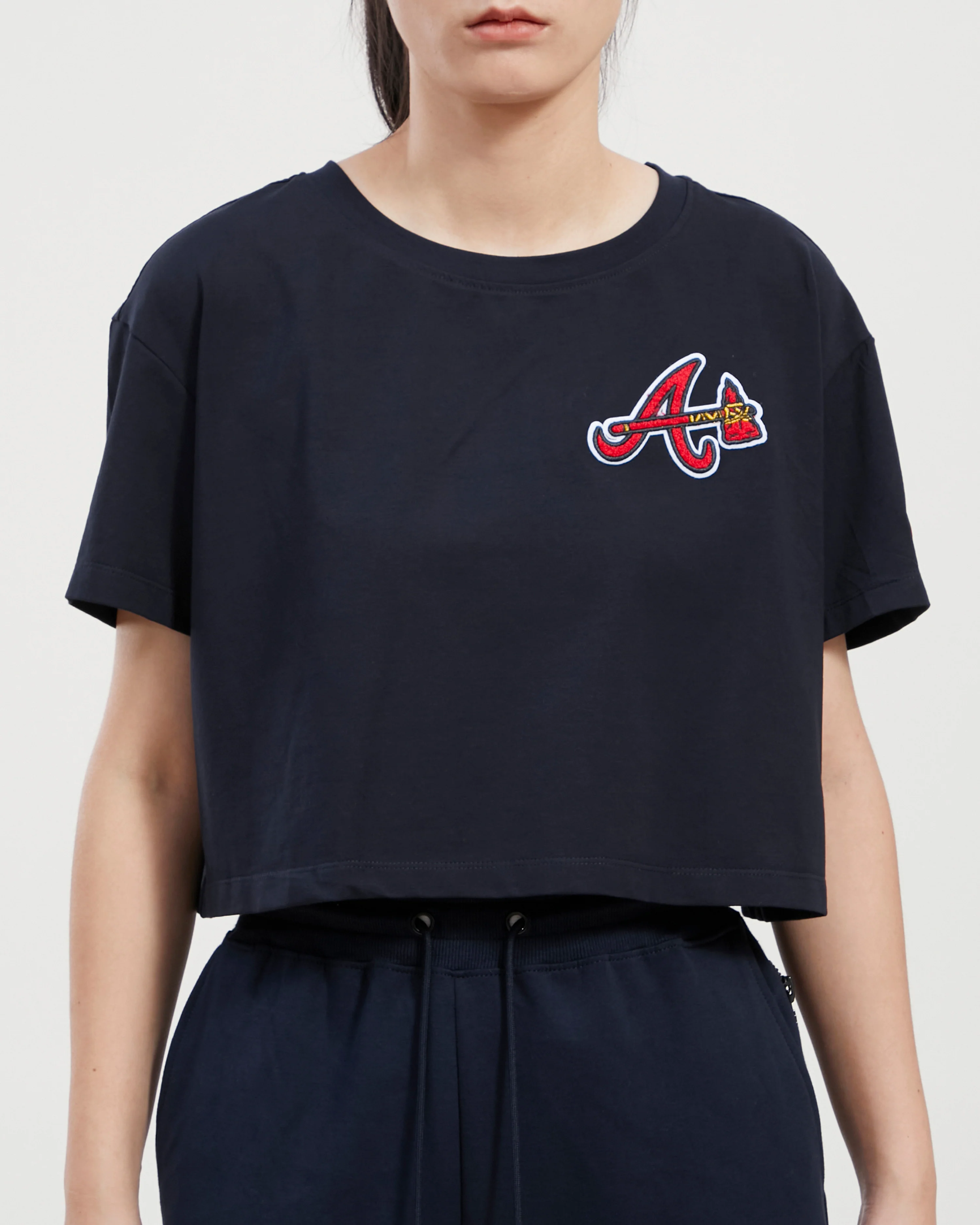 MLB ATLANTA BRAVES CLASSIC WOMEN'S BOXY TOP (MIDNIGHT NAVY) - Image 8