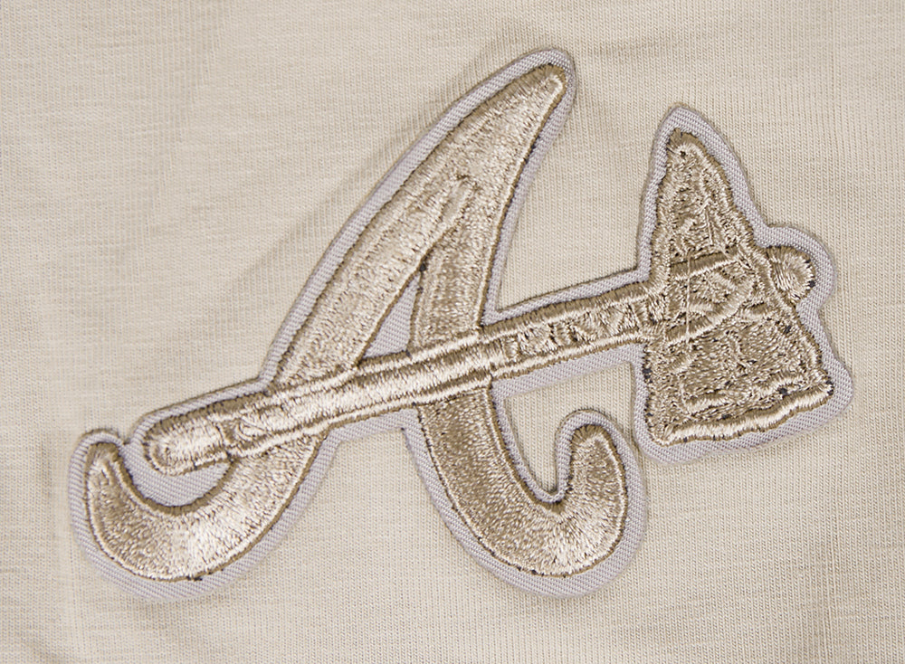 MLB ATLANTA BRAVES NEUTRAL WOMEN'S BOXY TOP (TAUPE) - Image 6