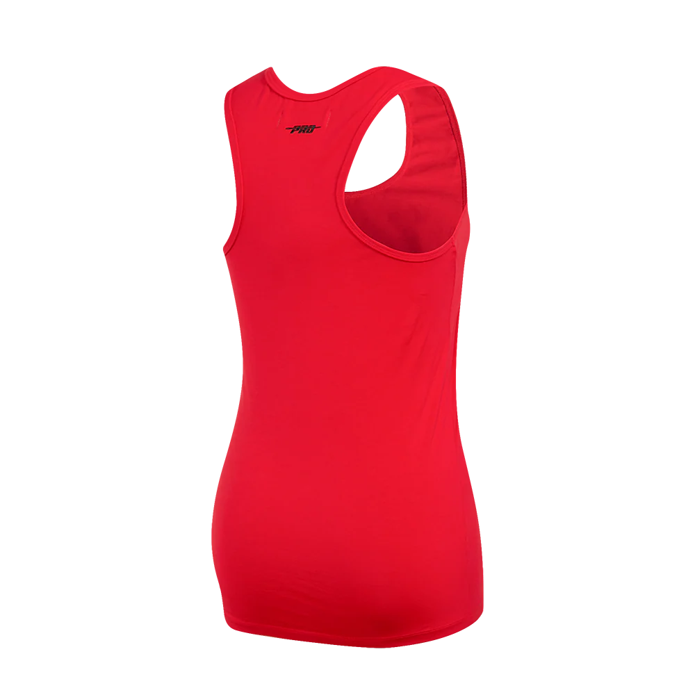 MLB ATLANTA BRAVES CLASSIC WOMEN'S RELAXED FIT RACERBACK (RED) - Image 4