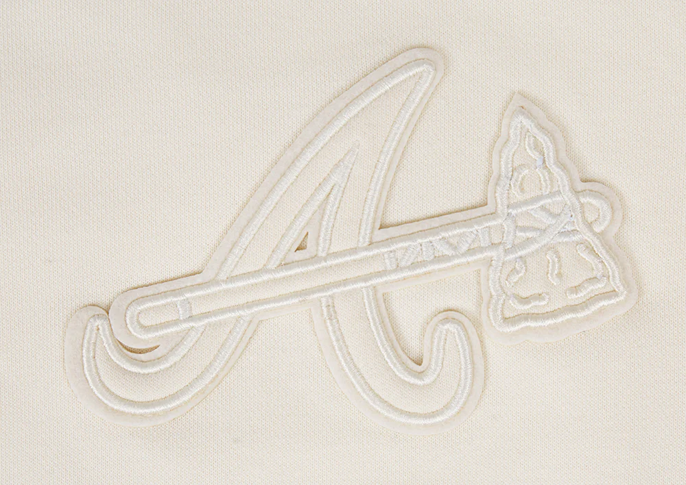 MLB ATLANTA BRAVES NEUTRAL WOMEN'S CREWNECK (EGGSHELL) - Image 7