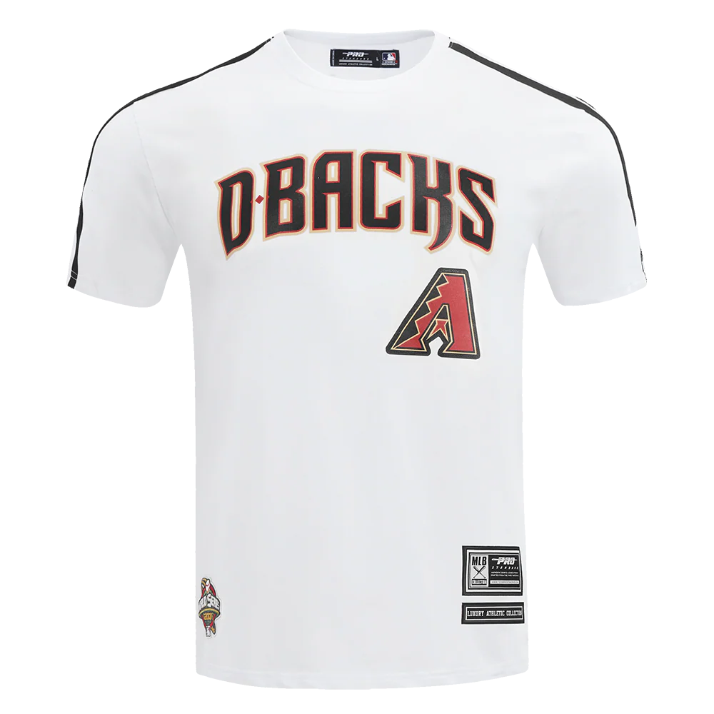 MLB ARIZONA DIAMONDBACKS CLASSIC MEN'S STRIPED TOP (WHITE/BLACK)