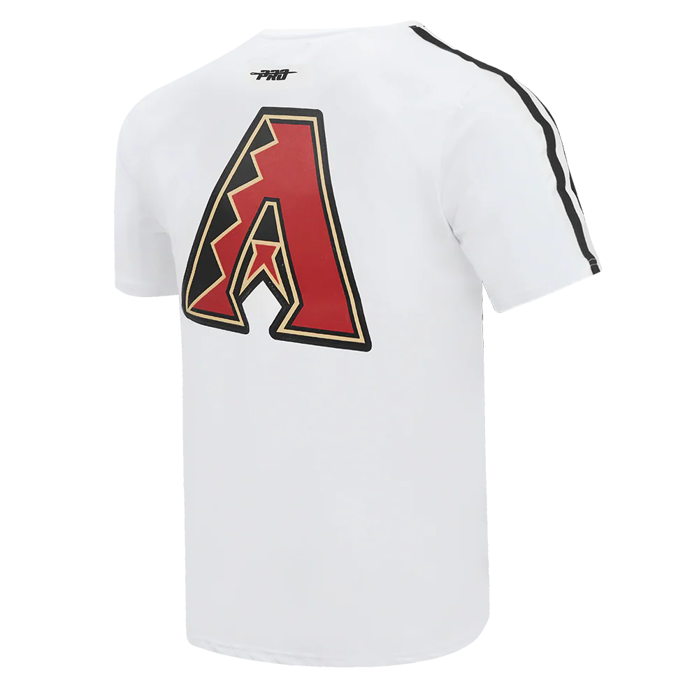 MLB ARIZONA DIAMONDBACKS CLASSIC MEN'S STRIPED TOP (WHITE/BLACK) - Image 4