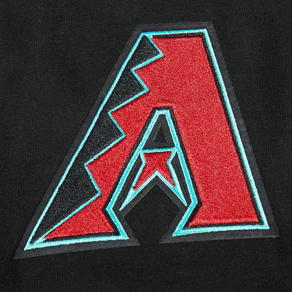 MLB ARIZONA DIAMONDBACKS CLASSIC MEN'S WARM UP JACKET (BLACK) - Image 6