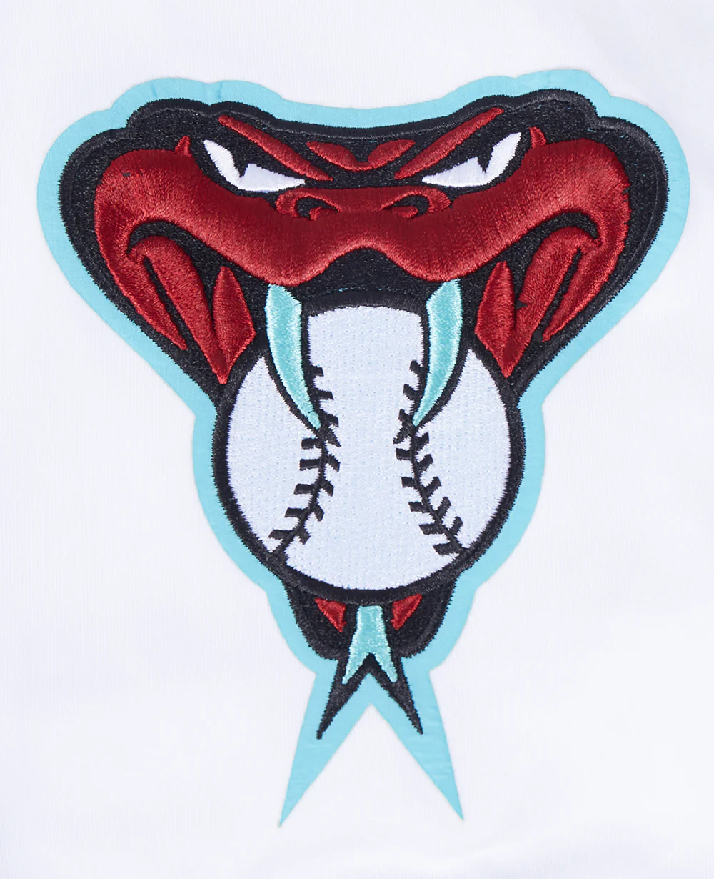 MLB ARIZONA DIAMONDBACKS CLASSIC CHENILLE MEN'S TOP (WHITE / BLACK / WHTE) - Image 7
