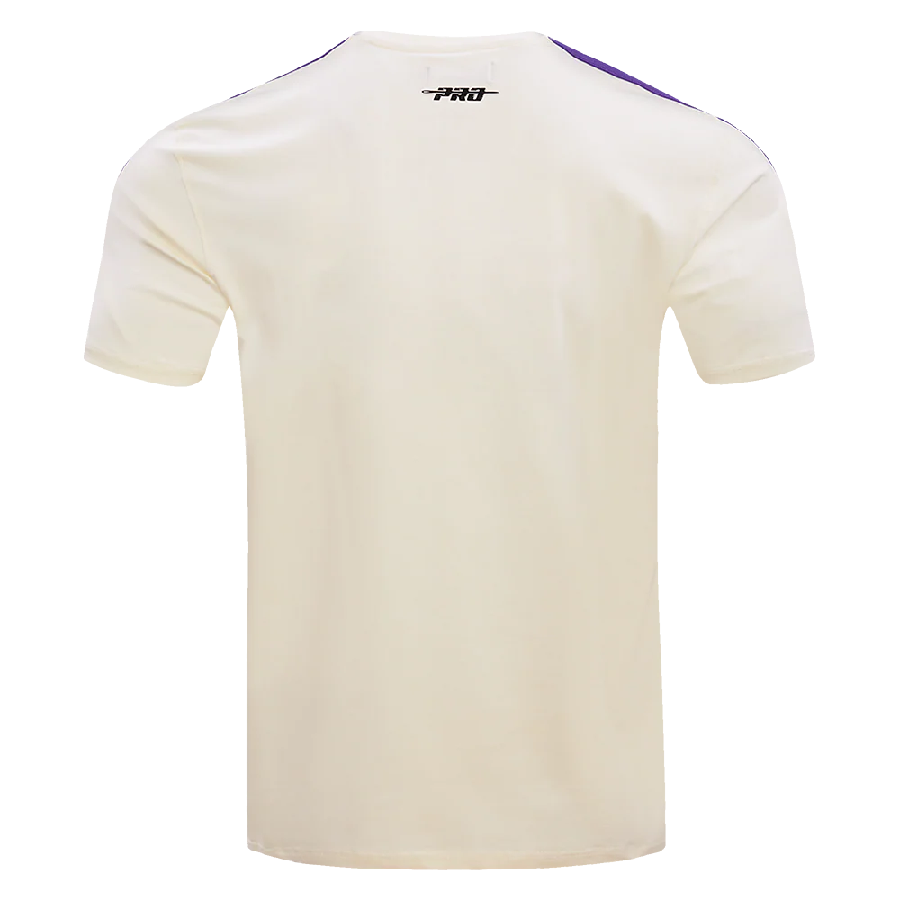 MLB ARIZONA DIAMONDBACKS RETRO CLASSIC MEN'S STRIPED TOP (EGGSHELL/ PURPLE) - Image 3
