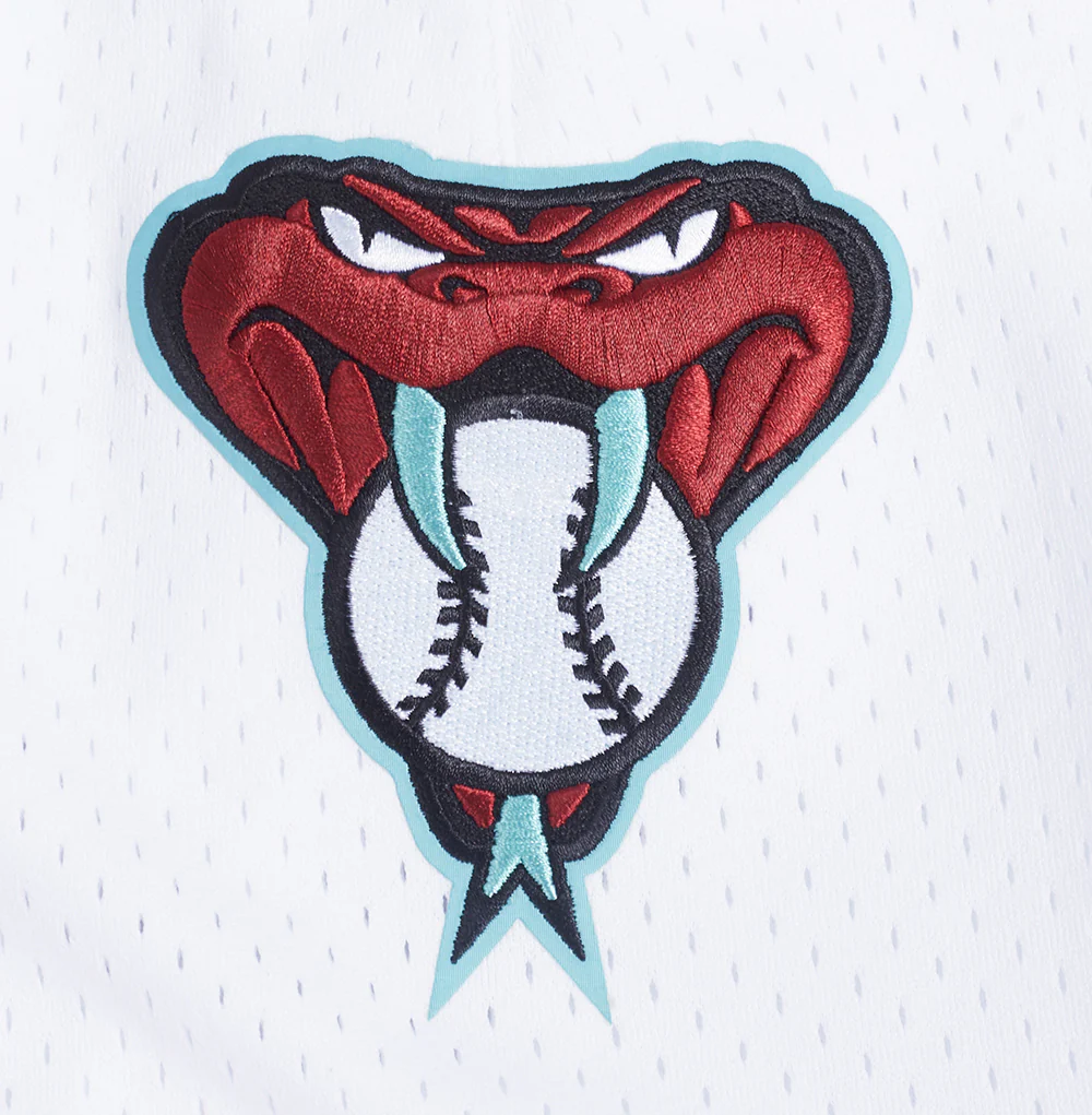MLB ARIZONA DIAMONDBACKS CLASSIC MESH MEN'S SHORT (WHITE/BLACK/WHITE) - Image 8