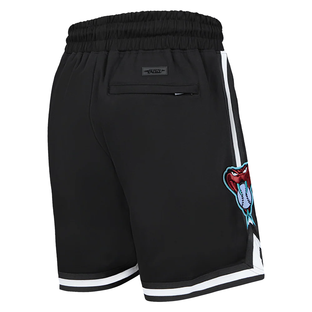 MLB ARIZONA DIAMONDBACKS CLASSIC CHENILLE MEN'S DK SHORT (BLACK) - Image 3