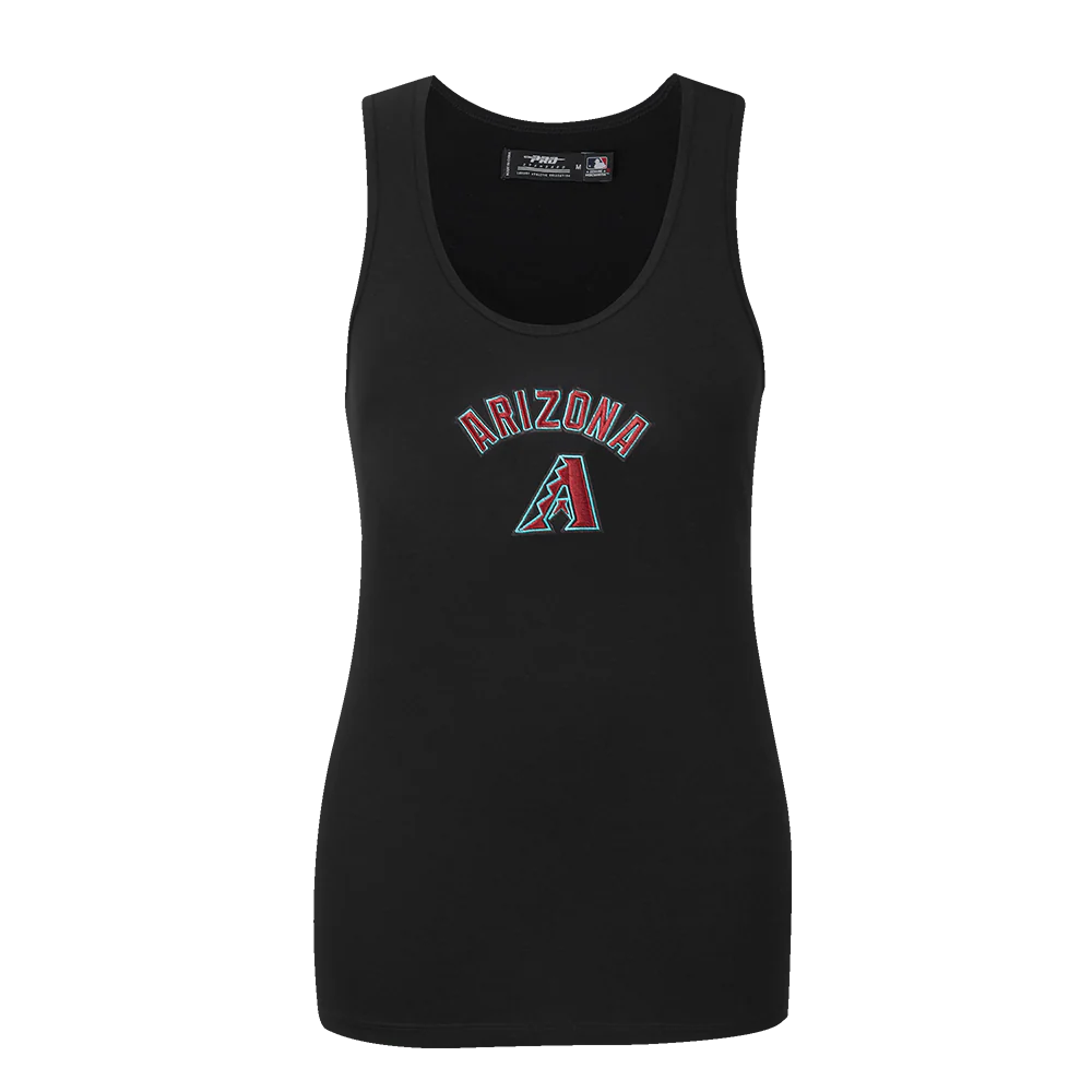 MLB ARIZONA DIAMONDBACKS CLASSIC WOMEN'S RELAXED FIT RACERBACK (BLACK)