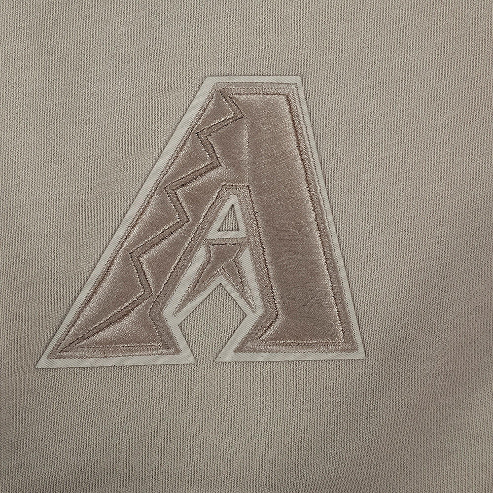 MLB ARIZONA DIAMONDBACKS WINGSPAN WOMEN'S FLC CREWNECK (TAUPE) - Image 5