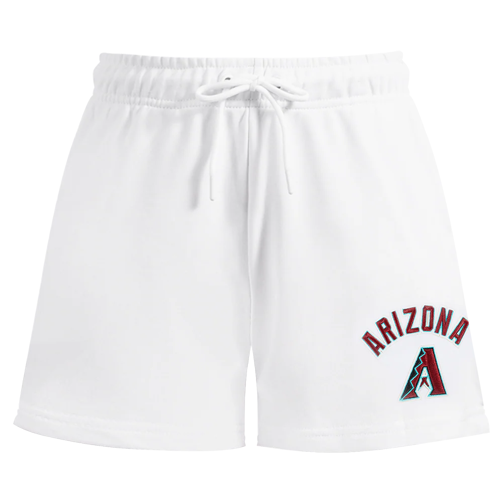 MLB ARIZONA DIAMONDBACKS CLASSIC WOMEN'S FLEECE SHORT (WHITE) - Image 2