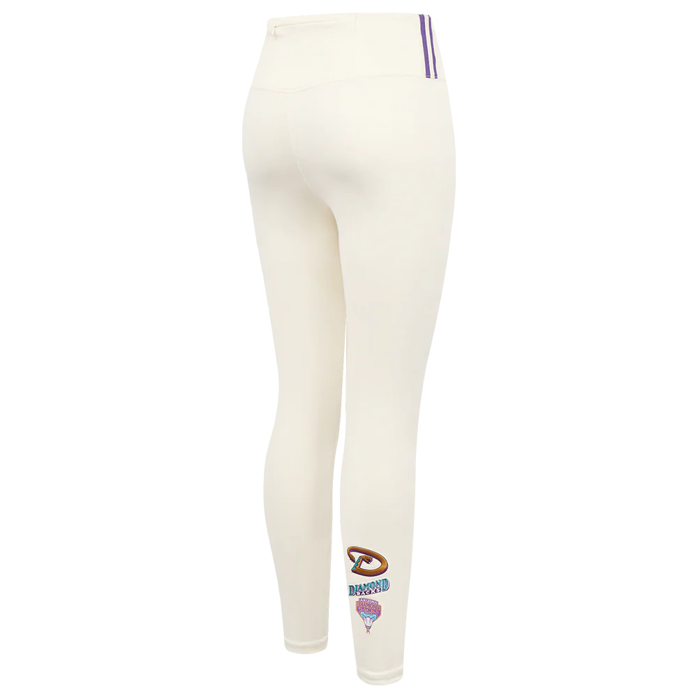 MLB ARIZONA DIAMONDBACKS RETRO CLASSIC WOMEN'S JERSEY LEGGING (EGGSHELL) - Image 3