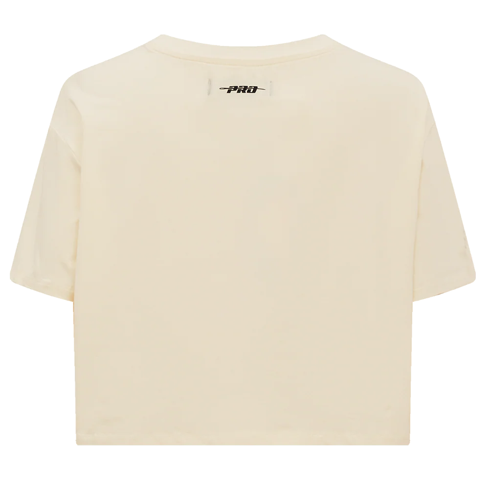 MLB BROOKLYN DODGERS RETRO CLASSIC WOMEN'S BOXY TOP (EGGSHELL) - Image 4