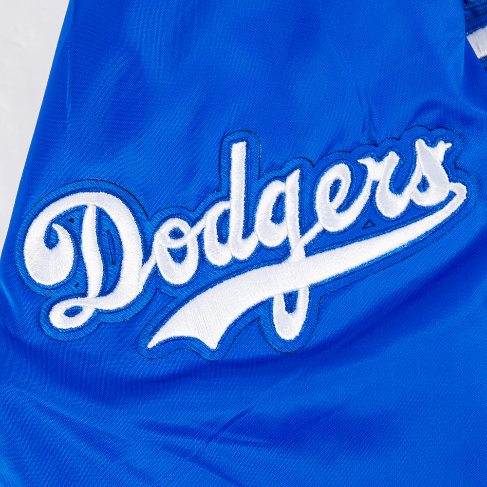MLB BROOKLYN DODGERS RETRO CLASSIC BIG BOYS RIB SATIN JACKET (ROYAL BLUE) - Image 8