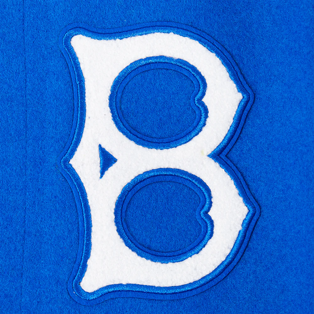 MLB BROOKLYN DODGERS RETRO CLASSIC BIG BOYS RIB WOOL VARSITY JACKET (ROYAL BLUE/WHITE) - Image 10