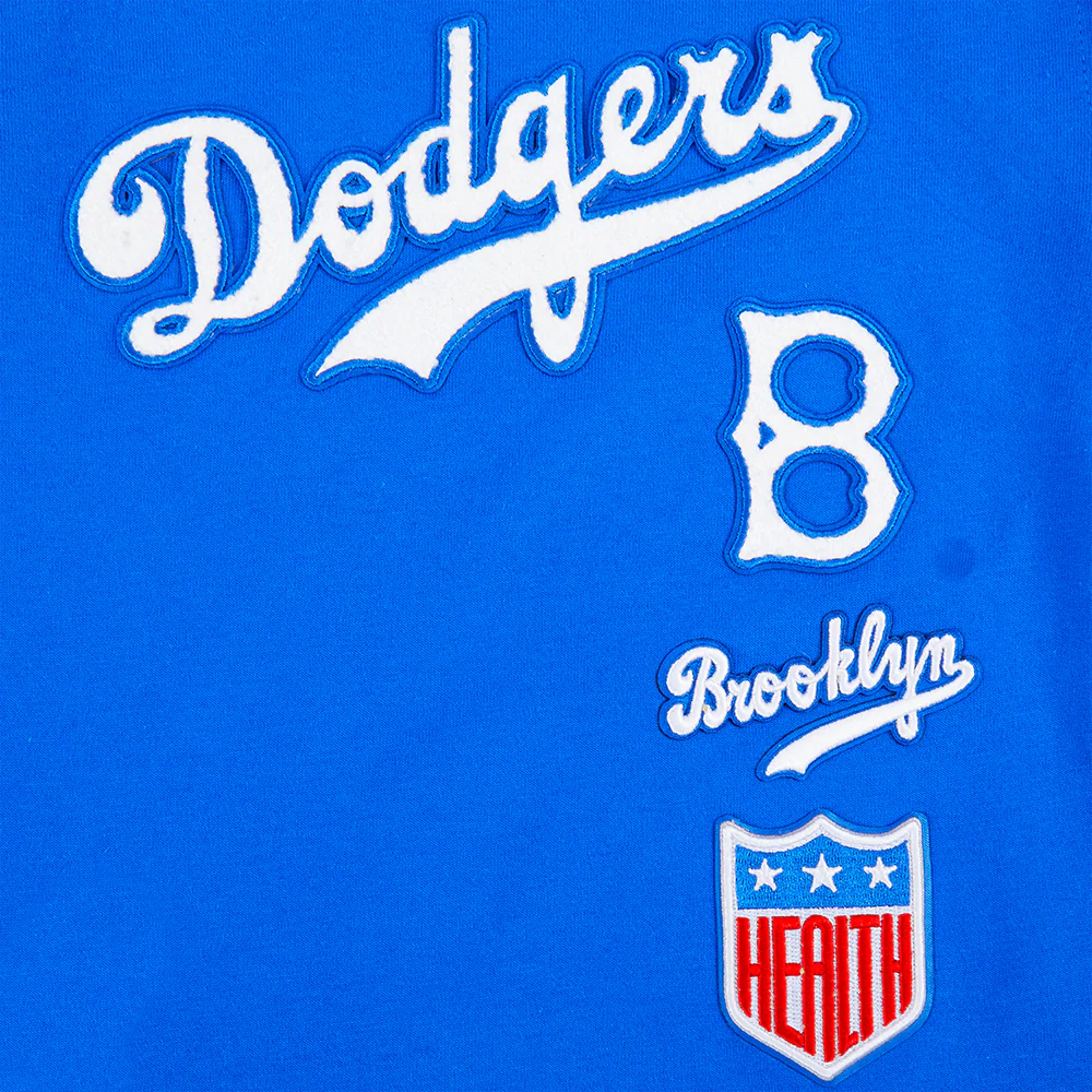 MLB BROOKLYN DODGERS RETRO CLASSIC TODDLER BOYS SHORT SLEEVE STRIPED RIB TEE (ROYAL BLUE) - Image 5