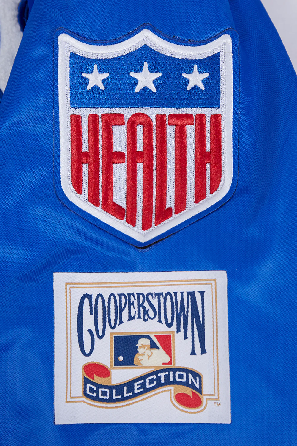 MLB BROOKLYN DODGERS RETRO CLASSIC WOMEN'S RIB SATIN JACKET (ROYAL BLUE) - Image 7