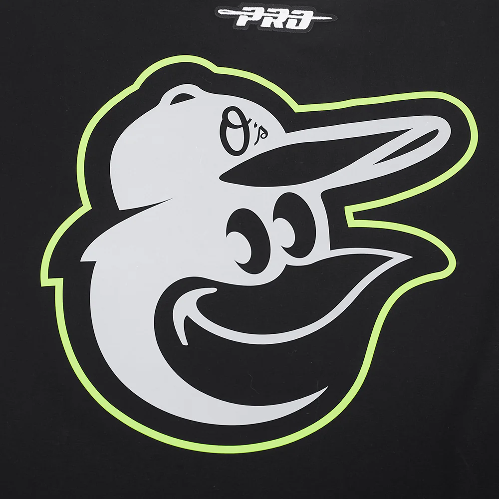 MLB BALTIMORE ORIOLES UNDER THE LIGHTS MEN'S SINGLE JERSEY TEE (BLACK) - Image 10