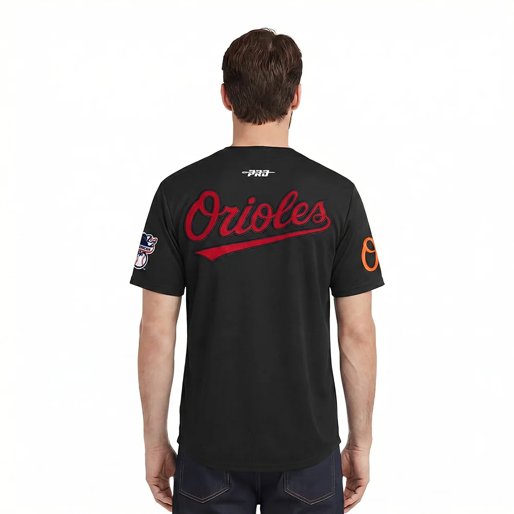 MLB BALTIMORE ORIOLES CITY RANSOM MEN'S SINGLE JERSEY TEE (BLACK) - Image 2