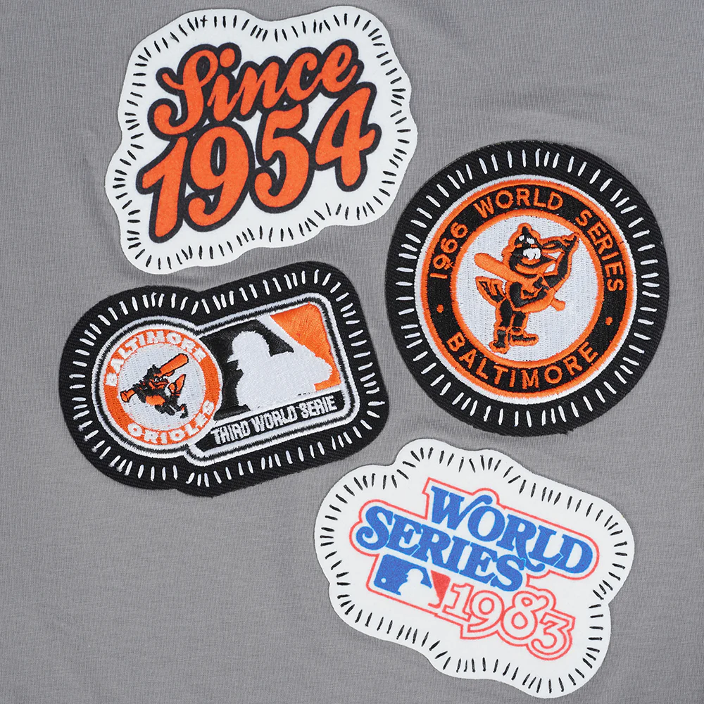 MLB BALTIMORE ORIOLES DIY PICK STITCH MEN'S SINGLE JERSEY TOP (GRAY) - Image 11
