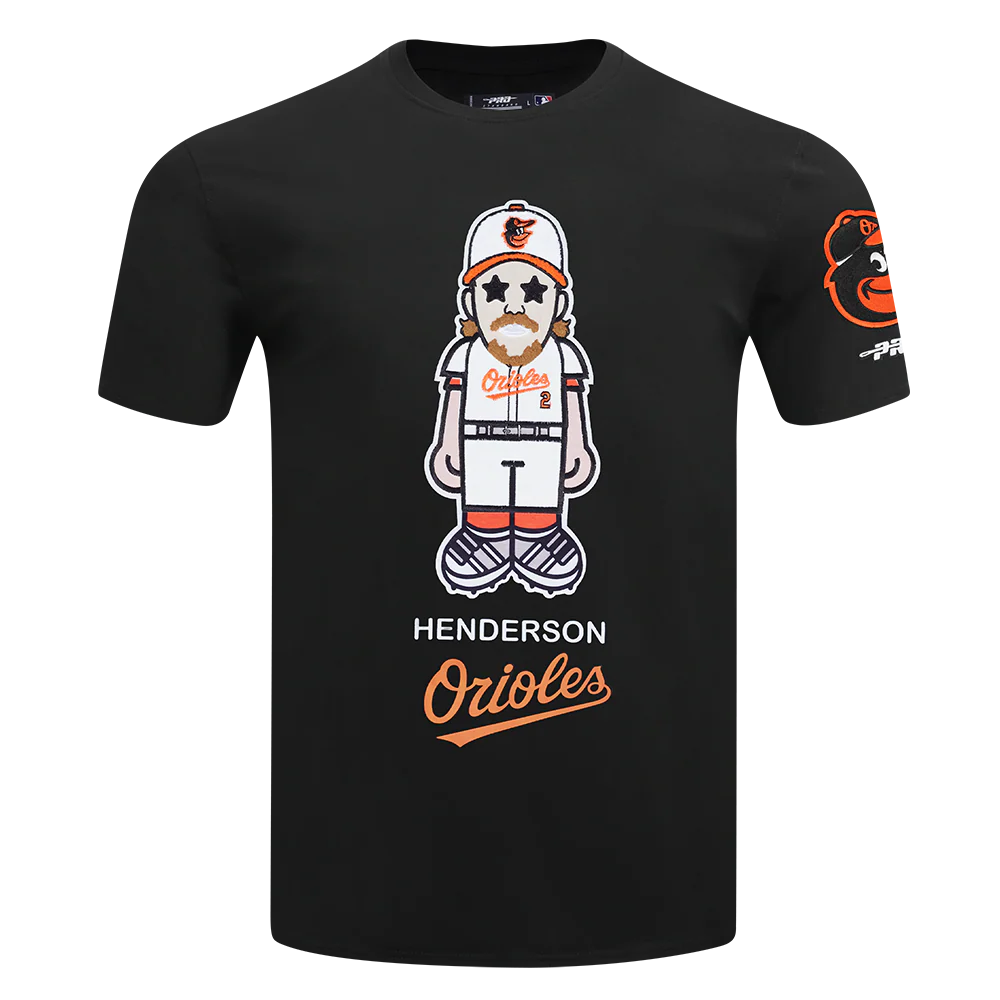 MLB BALTIMORE ORIOLES GUNNAR HENDERSON #2 AVATAR SINGLE JERSEY MEN'S TOP (BLACK)