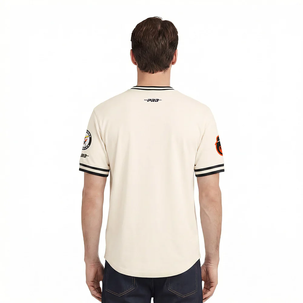 MLB BALTIMORE ORIOLES RETRO CLASSICS MEN'S DK TOP (EGGSHELL/ BLACK) - Image 2